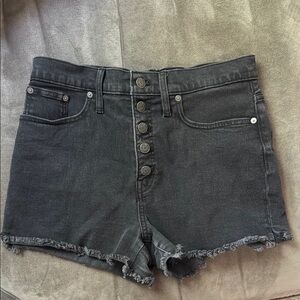 Madewell Black Jean Shorts